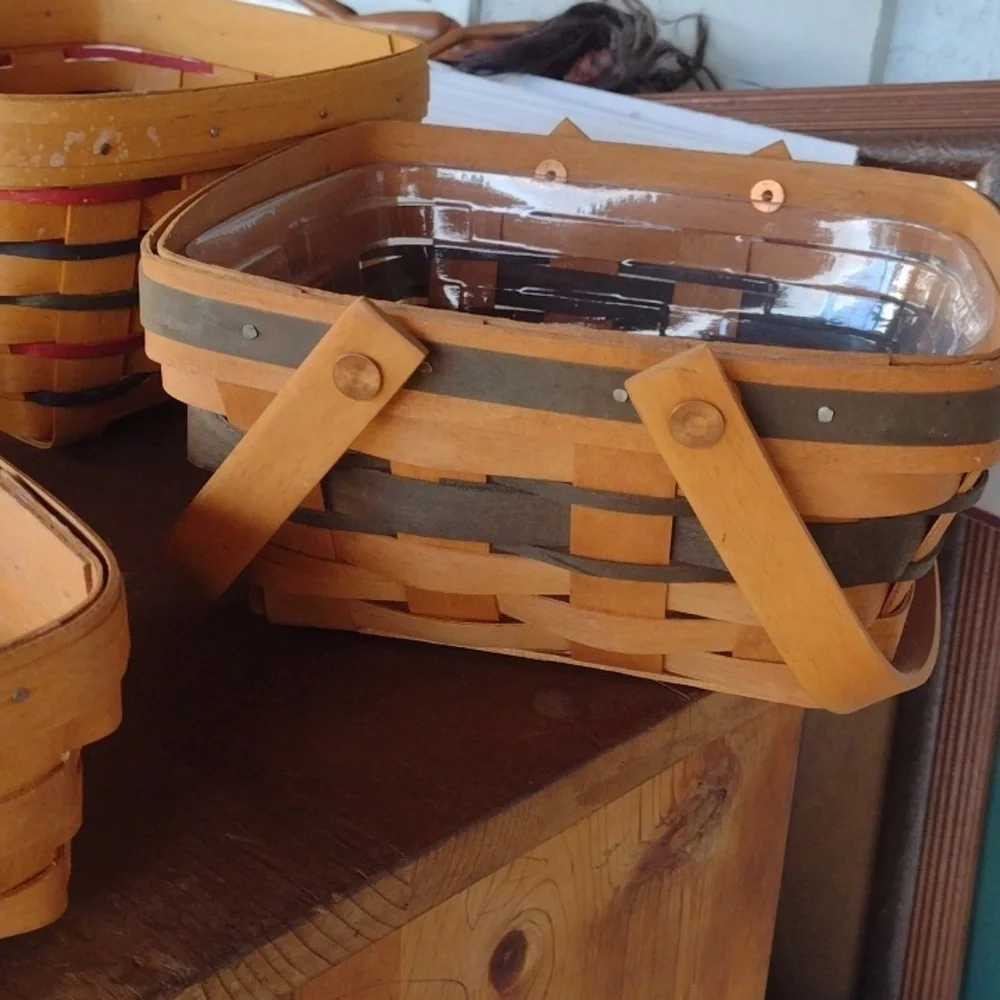 Set of Four Longaberger Woven Baskets
